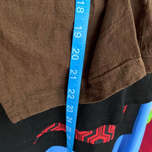 Two Star Dog TSD Jacket Blazer Womens Sz S Brown Linen One‎ Button Lightweight - Picture 7 of 8